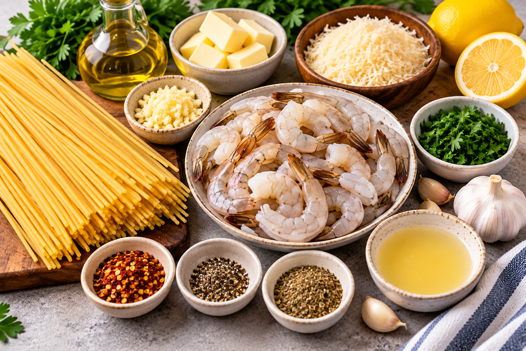 Garlic Butter Shrimp Pasta